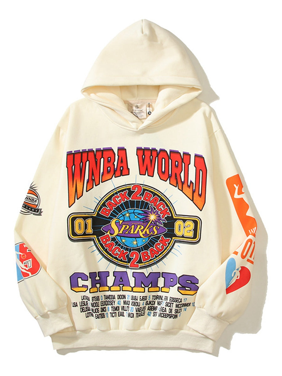 WNBA WORLD Street Vintage Lettered Sweatshirt