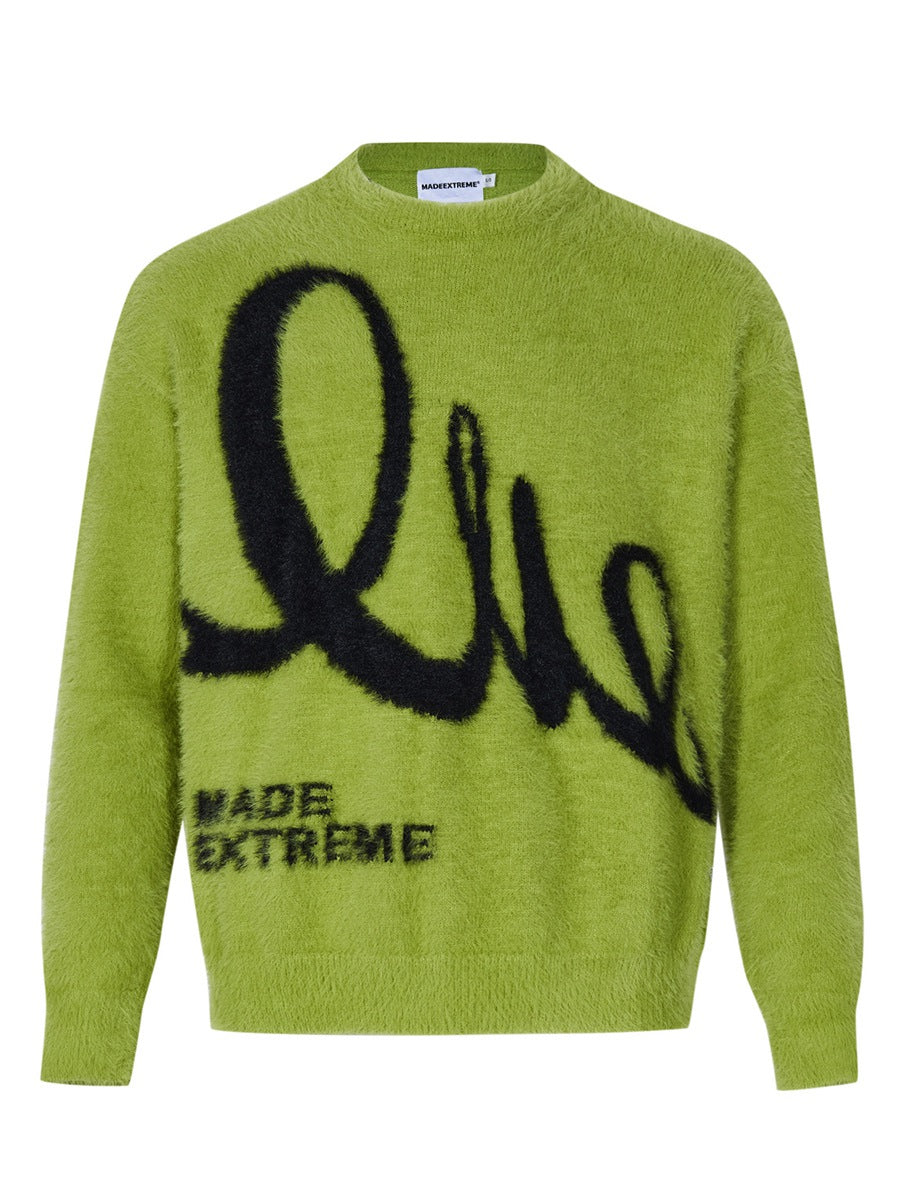 Made Extreme Mohair Crew Neck Pullover Knit