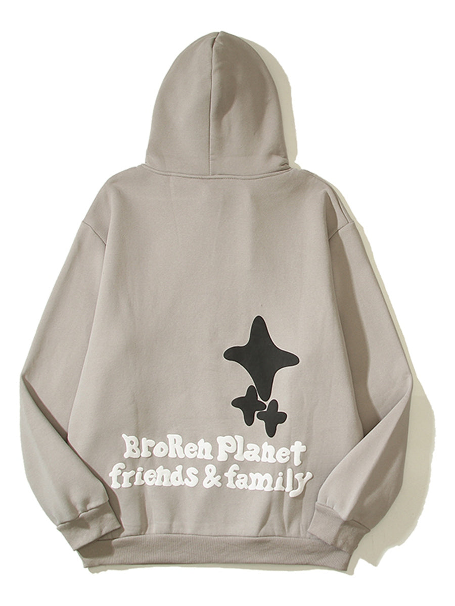 Space Madness Broken Planet Friends & Family Thermal Hoodie