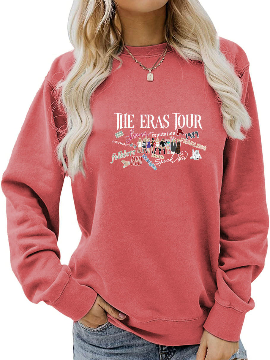 Kids Taylor Swift Sweatshirt Adult Taylor Swiftie Shirt Sweater Hoodie  Double Sided The Eras Tour Merch Red Speak Now Fearless Folklore 1989  Reputation Midnights - Laughinks